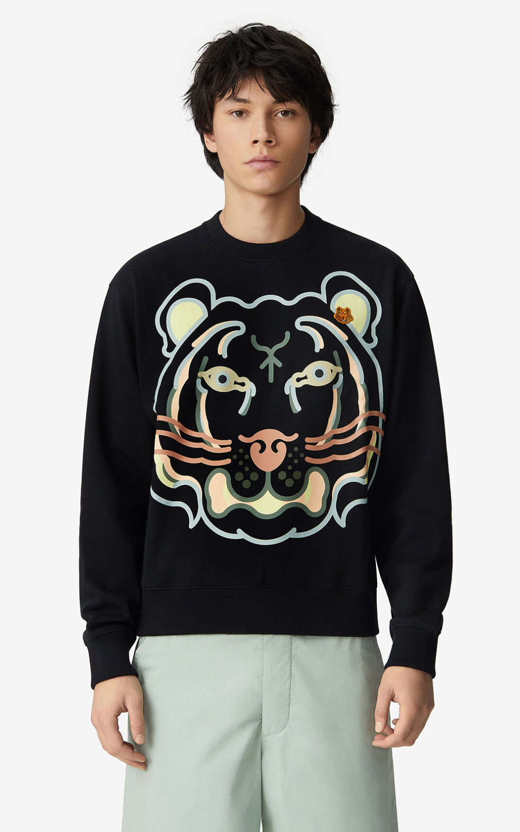 Kenzo K Tiger Moška Puloverji Črna SI-5767360